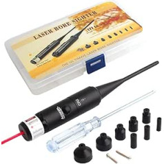 Akemaio Bore Sighter Kit for .22 to .50 Calibre Lightweight Bore Sighter for Outdoor Hunting with Carry Case