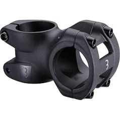 BBB Riteņbraukšana Riteņbraukšana Velosipēdu stūres kāts RoadForce II | Ø 31,8 mm 6 grādi 45/60/70/80/90/100/110/120/130mm | Šosejas velosipēds pilsētas riteņbraukšana | Alumīnija rokturis | BHS-08, melns, 45 mm