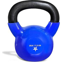 Yes4All Kettlebell Vinilu padengtas ketus – Idealiai tinka pratimams su hanteliais, viso kūno treniruočių įranga, atsispaudimais, sukibimo jėgos ir jėgos treniruotėms, PVC