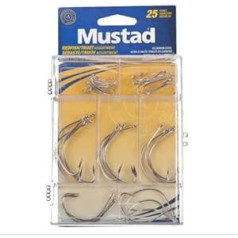 Mustad Redfish Trout Kit Fishing Terminal Tackle (25 Pack), Multicoloured