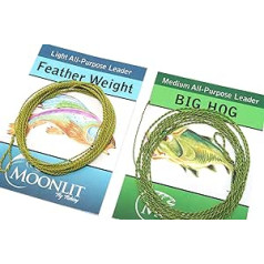 All-purpose leader with Moonlit Featherweight & Big Hog Furled fly fishing leader