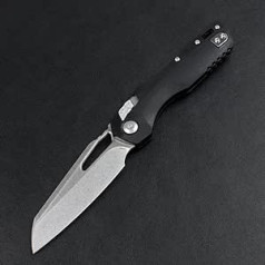 Joa Pocket Knife Outdoor Hiking Knife Sharp Blade Sport Folding Knife Black Steel Silver Metal Knife Handy Hand Tools Mini Hunting Knife with Clip