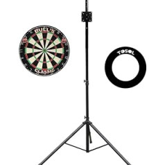 Tosol Dart mobile dart stand, surround catch ring, dartboard and darts