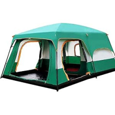 BOCbco Camping Tents Shelters 8 People Family Tent Outdoor Camping Tent with Three Doors and Two Windows Large Tent with 2 Bedrooms for Hiking and Mountaineering