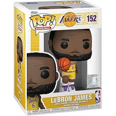 Funko pops! NBA: Lakers - Lebron James #6 - Vinila kolekcionējama figūra - Dāvanas ideja - Oficiālās preces - Rotaļlietas bērniem un pieaugušajiem - Sporta fani - Modelis kolekcionāriem un displejam