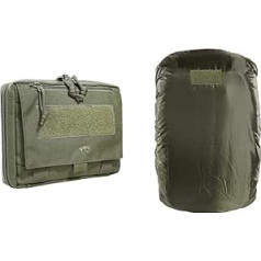 Tasmanian Tiger TT EDC Pouch Molle saderīgs mugursomas organizators papildu soma (olīvu krāsa) un TT lietus pārsegs L Olive 55-80L lietus pārsegs, ūdensnecaurlaidīgs vāciņš mugursomām, aizsardzība pret transportēšanu, lietus pārsegs,