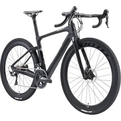 SAVADECK Gravel Bike Road Bike Carbon, R11 28 Inch Road Bike 40c Riepa Carbon Frame Fork Seat Stat with Shimano Ultegar R8000 22 Speed and R8070 Disc Brake Carbon Bicycle Men Women