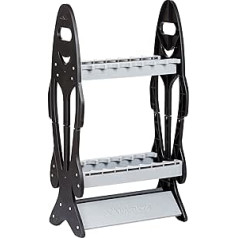 16 Rod Storage Rack Holder Fishing Pole Stand Garage Organizer Space Saver, Designed To Holds Any Type of Rod or Hiking Sticks And Will Keep It Steady. By Wealers by Wealers