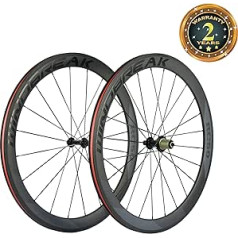 WINDBREAK BIKE Oglekļa ceļa riteņi 700C 50 mm Clincher riteņu komplekts 3k matēta apdare ar uzlīmi