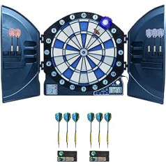 Best Sporting Electronic Cambridge Dartboard, with LED Illuminated Numerals, Dartboard with 6 Darts, Dartboard with Power Supply