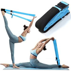 XEMZ Fitness Stretch Band — regulējama kāju stiepšanās josla, lai uzlabotu ķermeņa elastību, augstākās klases stiepšanās aprīkojums vingrinājumiem, fizioterapijai, pilates, dejām, vingrošanai, karsējmeiteņu treniņiem