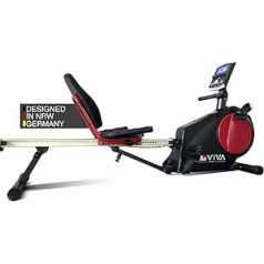 AsVIVA RA6 2in1 Rudergerät & Liegeergometer I Rudermaschine mit integrierten Handpulssensoren & Magnetbremssystem I Trainingsgerät mit Take-to-Carry-System