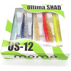 momolures Ultima SHAD Minnow Black Bass Bait US-25 US-12 Deluxe Combo Box Pike Salmon Saltwater Fishing Jighead Softbait