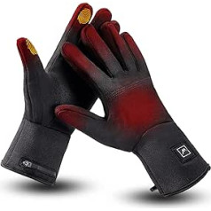 Heated Glove Liners for Men and Women, Rechargeable Battery, Electric Heated Gloves, Winter, Warm Glove Liners for Arthritis, Raynaud, Thin Gloves, Riding, Skiing