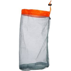 AYNEFY kempinga tīkla glabāšanas soma, īpaši viegla sieta soma ar aukliņu āra ceļojumu pārgājieniem kempinga uzglabāšanas soma āra pārgājienu kempingam (M, oranža)