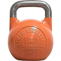 „Xenios USA“ plienas, rusiškas „Girevoy“ kettlebell-28 kg, oranžinis, XSSTOKBL28