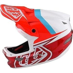 Troy Lee Designs D3 Fiberlite ķivere priekš BMX Mtb Dh — slīpi sarkana