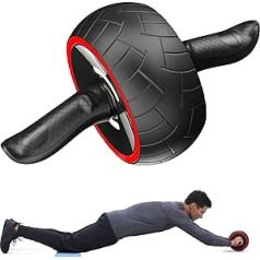 EMEKIAN Abdominal Roller Ultra Wide Abdominal Roller Abs Roller Treniņa aprīkojums Abs Core Stenth Training Abs Workout Aprīkojums mājas trenažieru zālei ar ceļgalu spilventiņu piederumiem Bez trokšņa vēdera mašīna