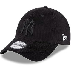 New Era New York Yankees MLB vads, melns uz melna 9Forty regulējama vāciņa