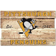 Wincraft NHL Pitsburgh Penguins koka izkārtnes dēlis liels 76 cm x 48 cm