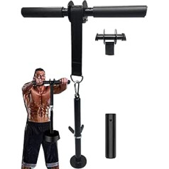 Morwealth Forearm Wrist Blaster Roller trenažieris, rokas spēka treniņš olimpiskajām 2 collu un 1 collu bufera plāksnēm līdz 60 kg