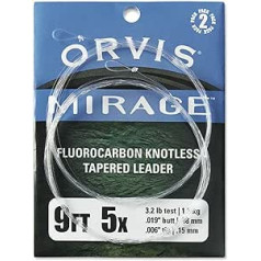 Orvis Mirage Trout Leaders/Pack of 2, 0 X-6 X, 9 collas