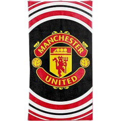 Mufc oficiālais Manchester United 100% kokvilnas pludmales dvielis 70 x 140 cm