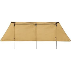 inBEKEA 2-teiliger Windschutz: Der ultimative Camping-Windschutz und Sonnenschutz für Strand, Picknick, Grillen und Lagerfeuer – 265 x 72 x 180 cm