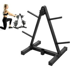 Barbell Rack Dumbbell Stand Olympic Weight Tree Barbell Rack with 4 Barbell Holders Weight Plate Storage Rack for Indoor Home Gym Fitness