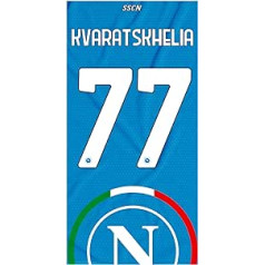 SSC Napoli Unisex — pieaugušo Kvara pludmales dvielis, gaiši zils, TU