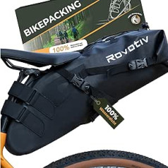 Rovativ® seglu maisu velosipēda iepakojums — 100% ūdensnecaurlaidīgs [10 litri] velosipēds — MTB, šosejas velosipēdu un grants velosipēdu somas velosipēdu iepakošanai