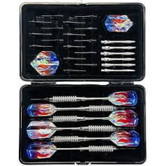 Empire®Dart komplekts ar 6 Chrome Tournament Darts Duo Box