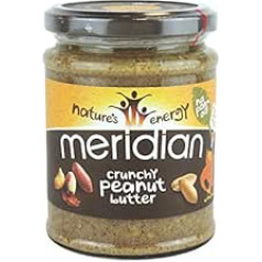 Meridian - Organiskais zemesriekstu sviests, kraukšķīgs 100% - 280 g (3 iepakojumā)