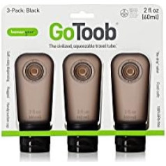 humangear 'GoToob', 60 ml - 3er pack, schwarz