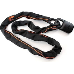 KTM Pro U-Lock Ķēdes Slēdzene Kombinētā slēdzene Melns / Oranžs Kods 1200 mm