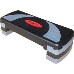 Unibest Aerobic Fitness Stepper Steper sola augstums regulējams ar 3 līmeņiem (11/16/21 cm) Kompakta treniņu ierīce lietošanai mājās 80 x 30 cm