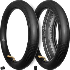 MOOVMOOV - Bicycle Inner Tube 12 1/2 x 2 1/4 Tyres - 2 x Accessories for Pushchair Tyres - Puncture Kit Children's Bicycle 12 Inch or Puky Balance Bike 12 Inch Tube and Repair Kit Bicycle with 70/90