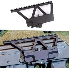 ACEXIER Quick Detach QD AK Pistol Side Rail Rifle Scope Mount with Picatinny Side Rail Mount for AK 47 AK 74 Black