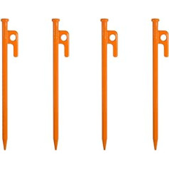 yufana 4 x robust ground pegs, for storm protection, ground anchor, trampoline attachment, awning security, with hook and hole for camping and outdoor hiking (30 cm)