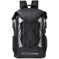 Ettore Eclipse 100% Waterproof Mugursoma - Melna, melna, 30 l