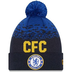 New Era — EPL Chelsea FC Wordmark Bobble Beanie, daudzkrāsaina