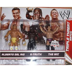 Mattel WWE Wrestling Exclusive Action 3. attēls — Alberto Del Rio, R-Truth & The Miz [Triple Threat Match], Mattel [Parallel Import]