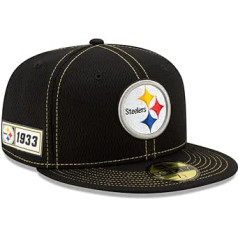 New Era NFL Pittsburgh Steelers Authentic 2019 Sideline 59FIFTY Road Cap