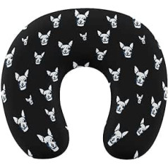 Oudrspo Neck Pillow for Chihuahua Dogs Sleeping U Shaped Travel Pillow Neck Support Pillow Plane Pillow for Home Office