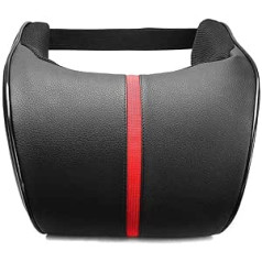 MIOAHD PU Leather Car Seat Neck Pillow Memory Foam Head Neck Support Headrest Pillow Car Neck Pillow Car Accessories Interior