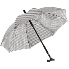 Twin Umbrella with Fritz Handle in a Houndstooth Pattern