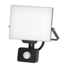 PORTO S LED 30W floodlight with PIR, 2400lm, IP44, 4000K, aluminum + polycarbonate