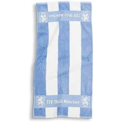 TSV 1860 Munich vannas dvielis — bloku svītras — 70 x 140 cm, vannas dvielis, dvielis (L)