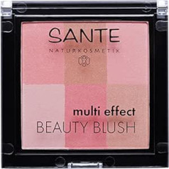 ‎Sante Naturkosmetik SANTE Naturkosmetik Multi Effect Beauty Blush 01 Coral Blush, 6 toņi zīdaini maiga tekstūra, organiski ekstrakti, dabīgs grims, 8 g