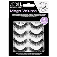 Ardell 4 Pack Mega Volume 251 False Eyelashes, 25 g